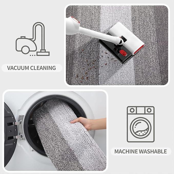 Kitinjoy Indoor Outdoor Door Mat, 47x20 Non-Slip Absorbent Dirt Trapper - Image 5