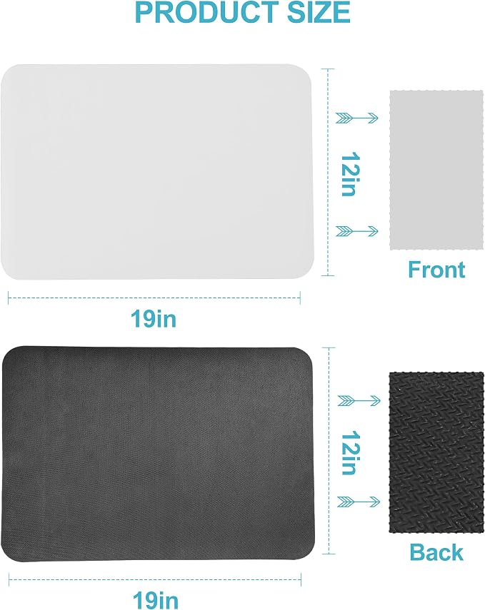 Dish Drying Mat for Kitchen Counter, Hide Stain Anti Absorbent for Kitchen - Image 6