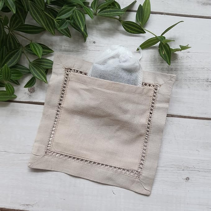 Hcraft Hand Embroidered Lavender Sachet Bags, Lavender Sachets - Image 3