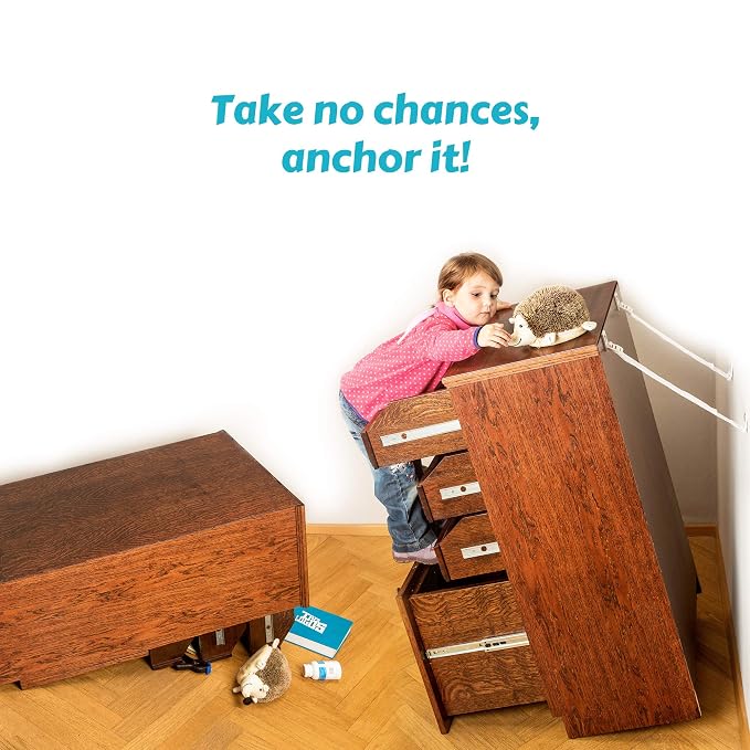 Boxiki Kids Adjustable Anti-Tip Furniture Anchors - Image 7