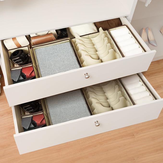 Cupic Cupid Drawer Organizer, Dresser Organizers, Foldabe Drawer Organizer - Image 6