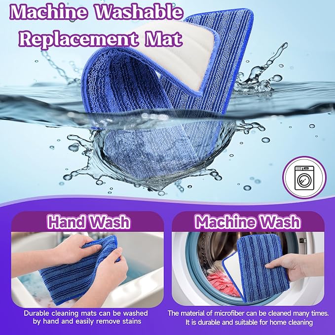 8 Pack Reusable Mop Pads Compatible - Image 5