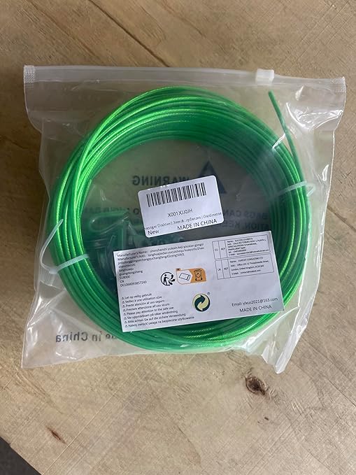 1/8" Wire Rope, 100 Ft PVC Coated Wire Cable Metal Steel Cable Trellis Kit - Image 8