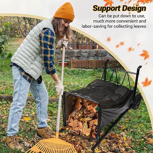 CAROD Trash Bag Holder, Adjustable Metal Leaf Bag Holder from 30-45 Gallon - Image 6