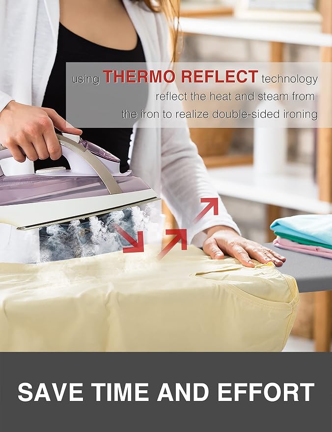 Extra Thick Ironing Board Cover and Pad, Resist Scorching and Staining - Image 2