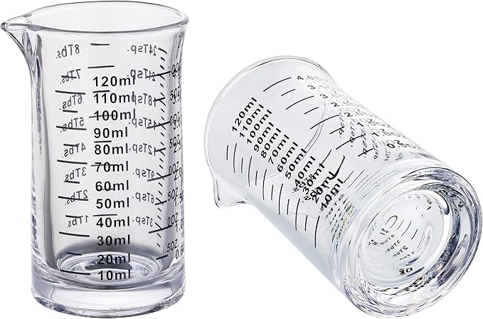 Ackers 4 Oz Glass Measuring Cup, Borosilicate Shot Glass - Image 3