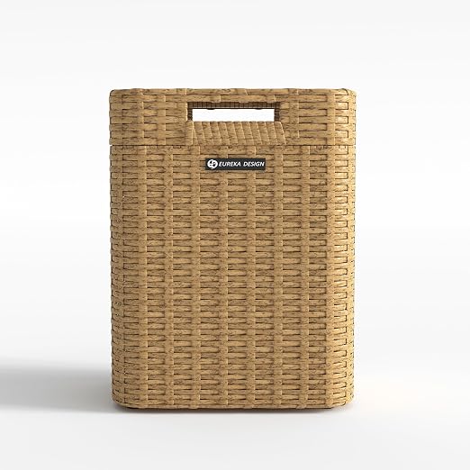 Ypati Handwoven 4 Gallon Rattan Trash Can by EUREKADESIGN