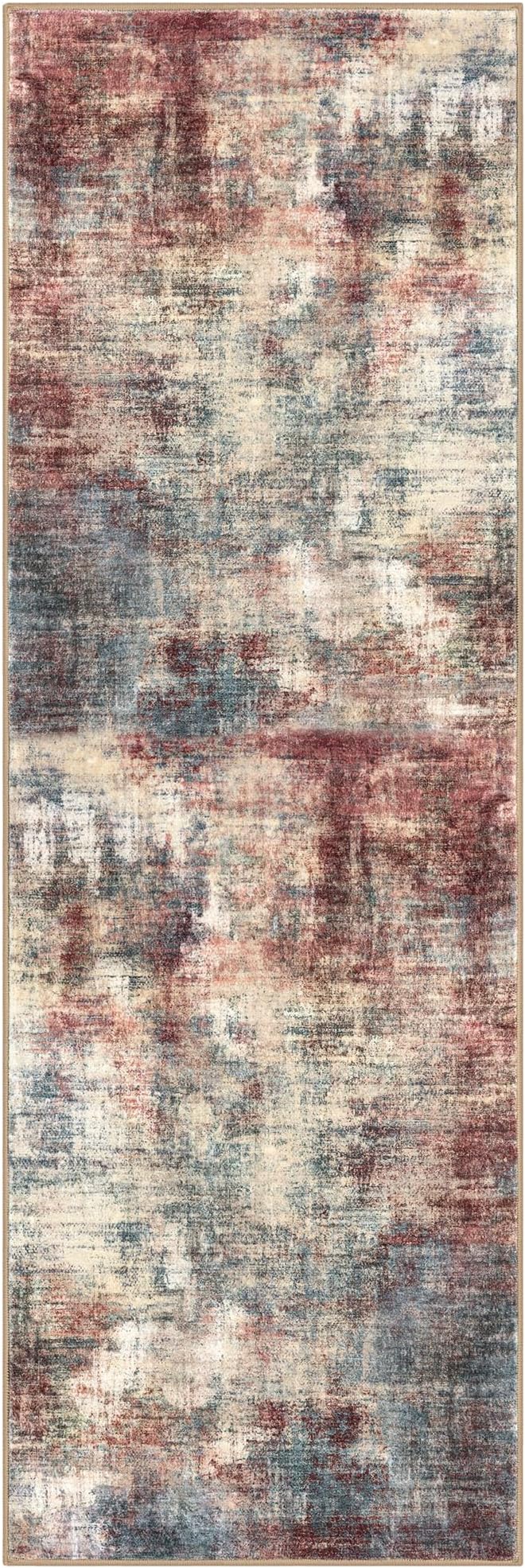 IOHOUZE Abstract Runner Rug 2x6 Ft Washable Runners - Image 9