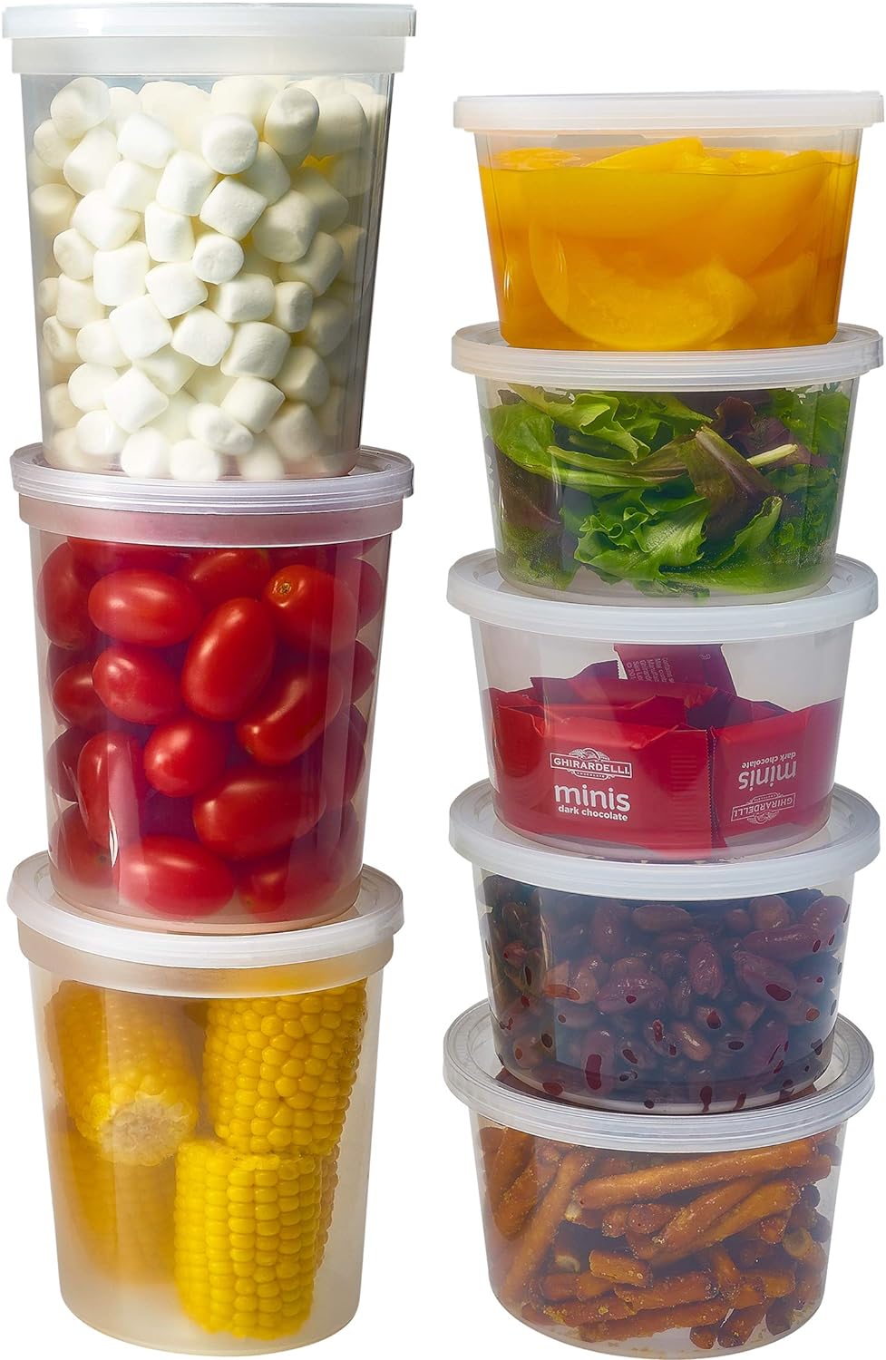 DuraHome Deli Containers with Lids for Food Storage Leakproof - 46 Sets BPA-F...