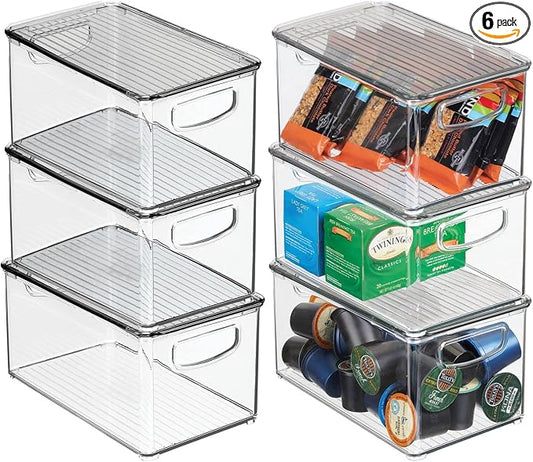 mDesign Plastic Deep Storage Bin Box Container by mDesign