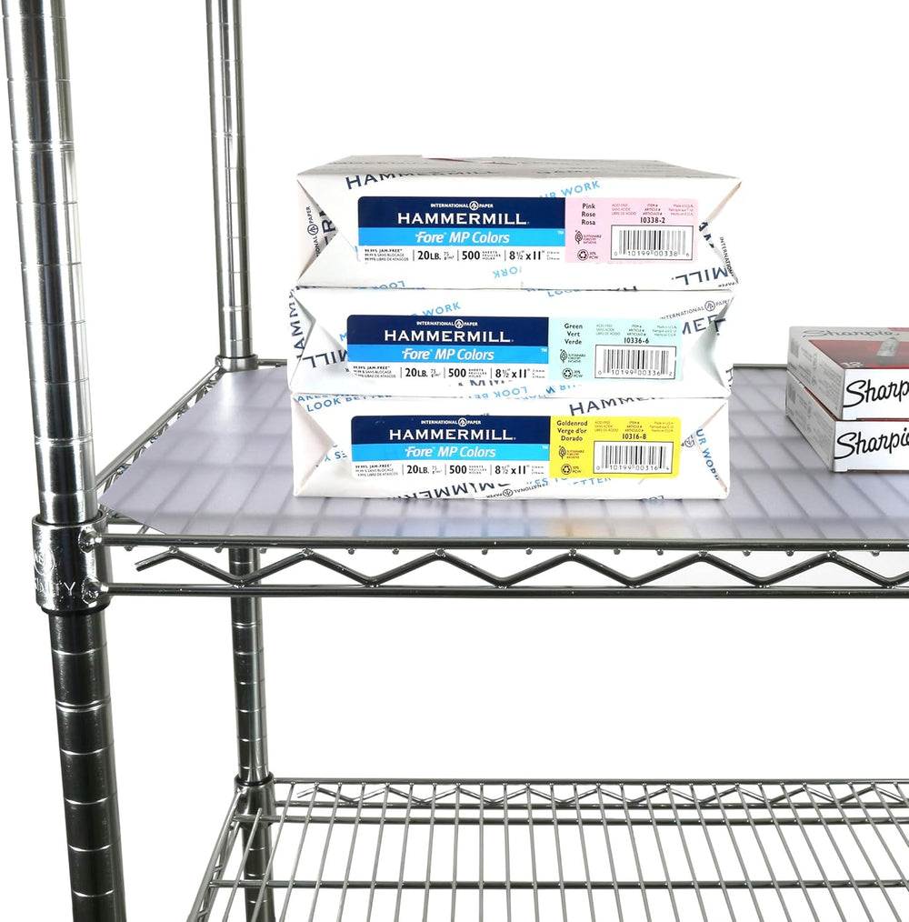 PVC Shelf Liners for Wire Shelving, 4 Pack, Clear Shelf Liners, for Shelf Siz...