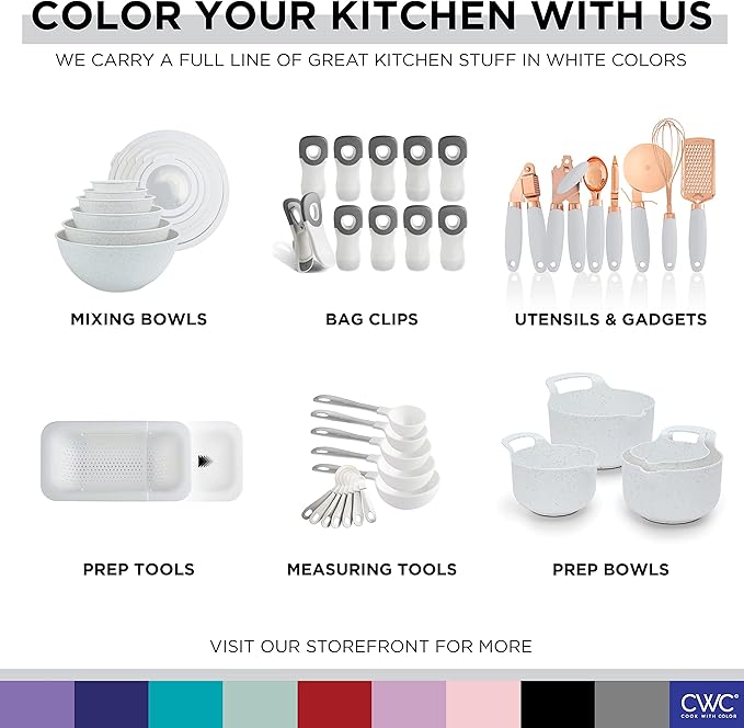 COOK WITH COLOR Bag Clips, Heavy Duty Chip Clip and Refrigerator Magnet Clips - Image 7