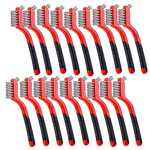 Wire Scratch Brush Set Soft Grip by BEBORIN