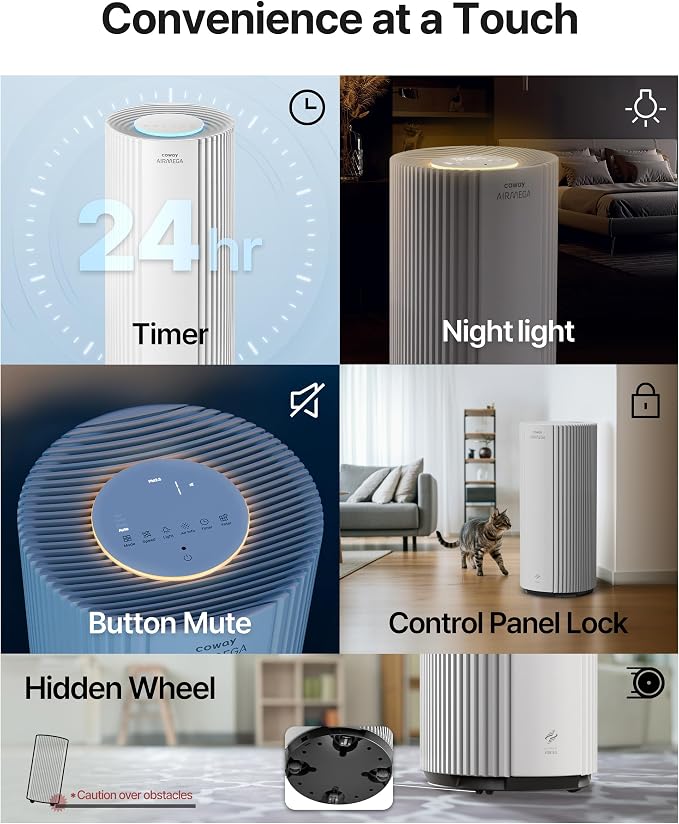 COWAY Air Purifiers for Large Room Whole Home Up to 3, True HEPA Filter for - Image 11