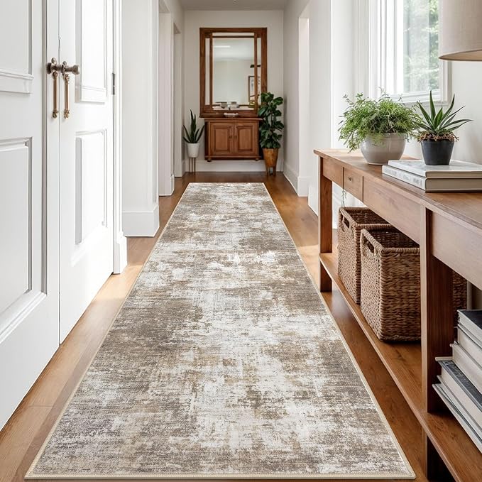 IOHOUZE Abstract Runner Rug 3x12 Ft Washable Runners - Image 8