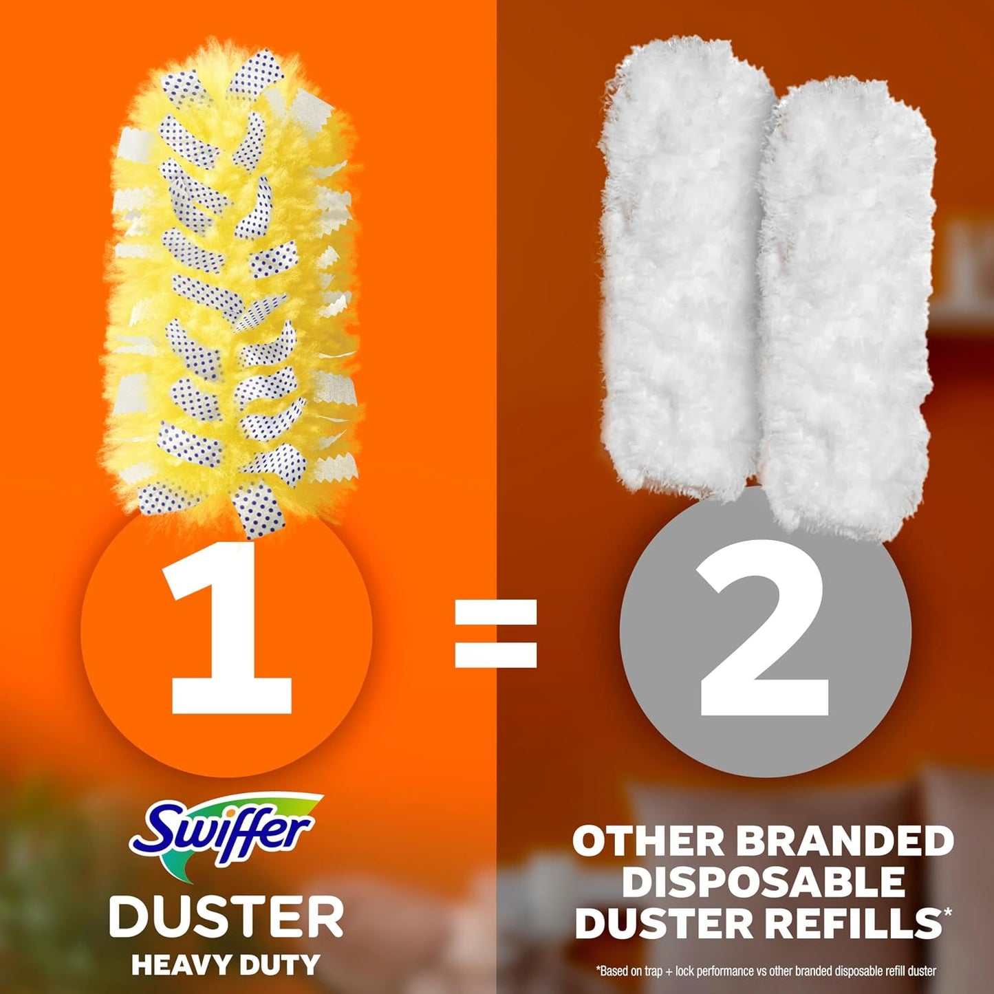 Swiffer Dusters Heavy Duty Multi-Surface Duster Refills for Cleaning, Unscented, 11 Count
