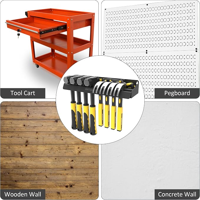 UNITEDPOWER Hammer Holder, Wall Mount Storage Rack Organizer - Image 6