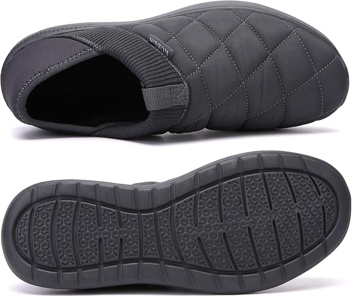 KUBUA Slippers for Men and Womens Indoor House Shoes Plush Slip on Outdoor - Image 3