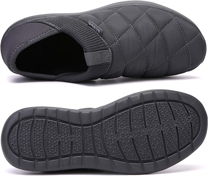 KUBUA Slippers for Men and Womens Indoor House Shoes Plush Slip on Outdoor - Image 3