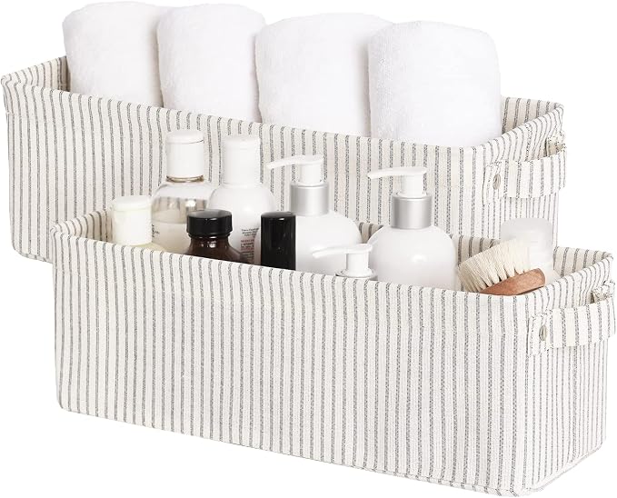 StorageWorks Narrow Storage Bins, Small Basket by StorageWorks