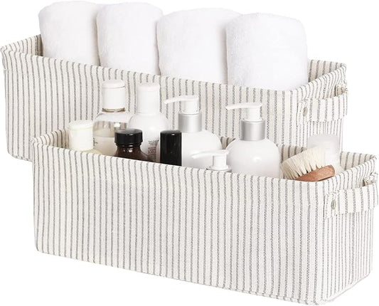 StorageWorks Narrow Storage Bins, Small Basket by StorageWorks
