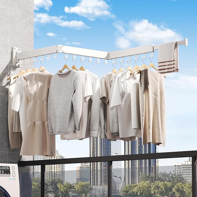 Clothes Drying Rack Wall Mounted, Drying Rack Clothing, Laundry Drying Rack - Image 3