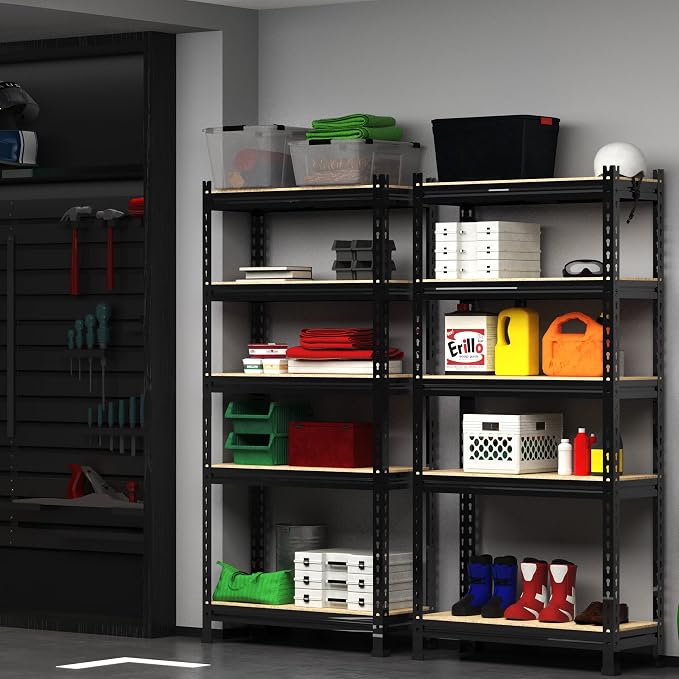 PrimeZone Storage Shelves 5 Tier Adjustable Garage Storage Shelving, Heavy Duty - Image 9