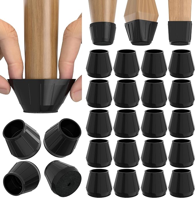 24PCS Silicone Chair Leg Floor Protectors by Violibar