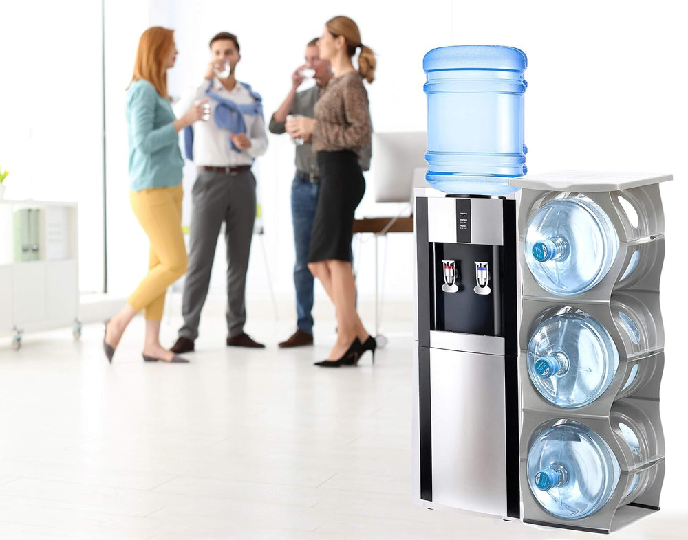 Bariboo Stackable Water Bottle Storage Rack Best Water Jugs 5 Gallon Organize...