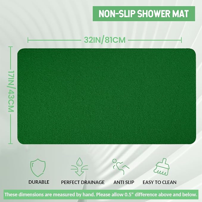 Non-Slip Bathtub Mat, Anti Slip Shower Mat, Fast Drying Bathtub Mats, Foot - Image 2