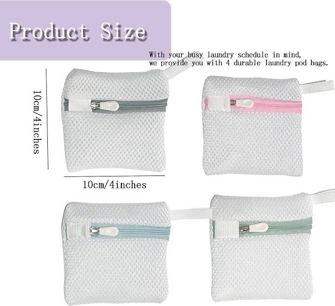 4PCS Laundry Pod Anti-Sticking Bag Laundry Pods Dissolution Protection Bag - Image 5