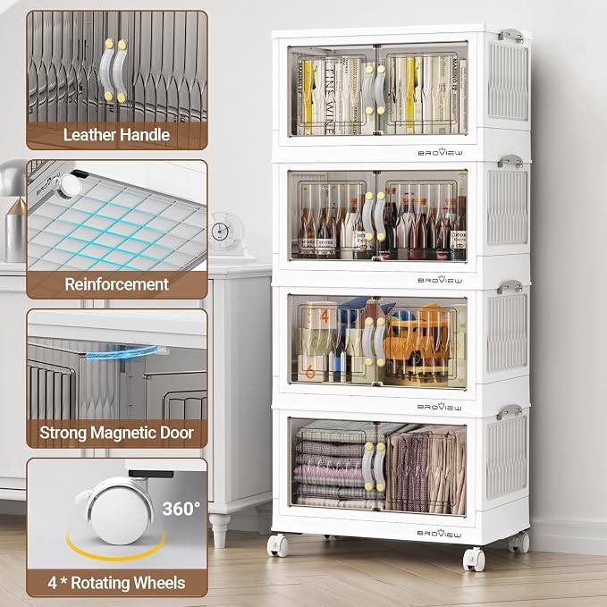 BROVIEW 135Qt Stackable Storage Bins - Image 5