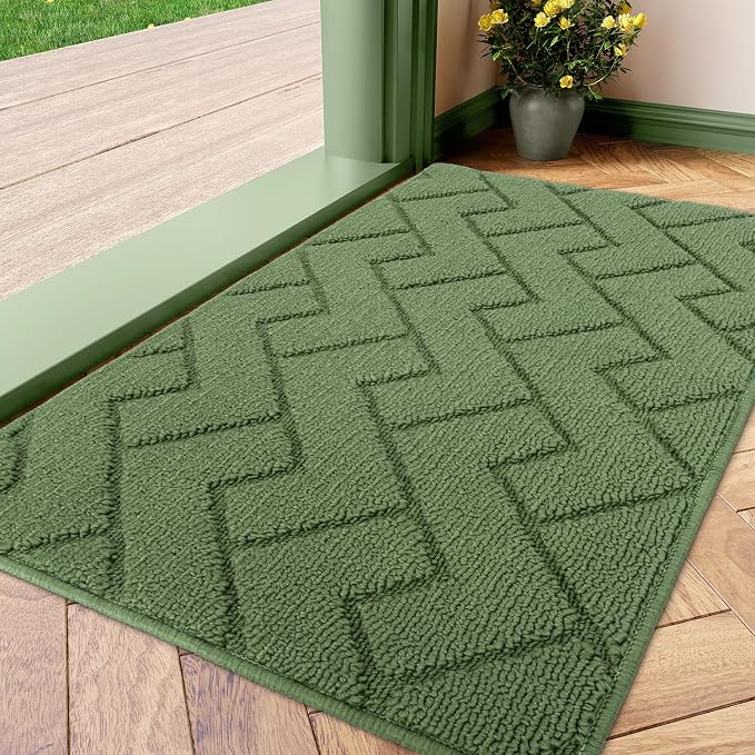 hicorfe Indoor Doormat, Front Back Door Mat TPR Backing Non Slip Mats 20"x31.5" by Hicorfe