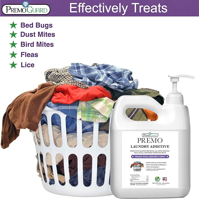 Premo Guard Bed Bug, Mite & Lice Laundry Detergent Additive 128 oz – Child & - Image 3