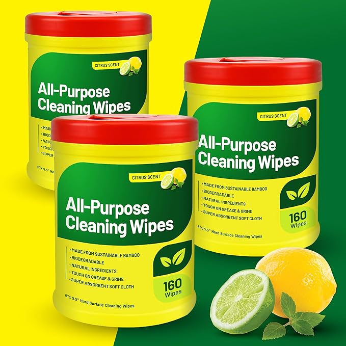 RTS Companies Inc All-Purpose Cleaning Wipes, Citrus Scent, Biodegradable - Image 5