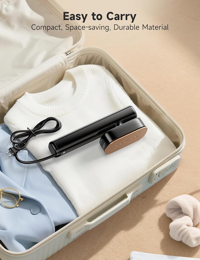 Travel Steamer for Clothes, Portable Handheld Design, Clothing Wrinkles Remover - Image 7