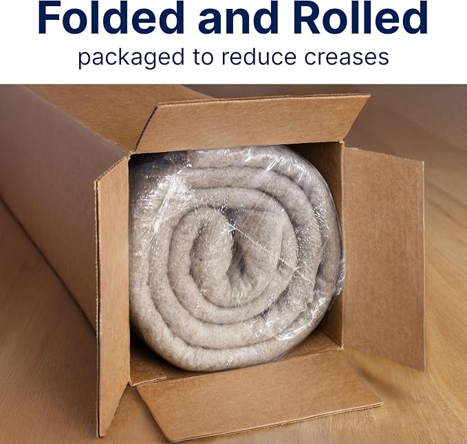 RUGPADUSA - Eco-Plush - 6'x9' - 1/2" Thick - 100% Felt - Luxurious Cushioned - Image 9