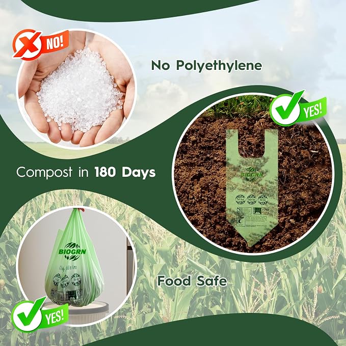 2.6-3 Gallon Compostable Trash Bags - Image 4