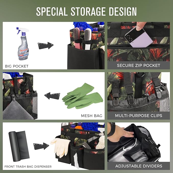 Wearable Cleaning Caddy, Cleaning Caddy Supplies Organizer - Image 2
