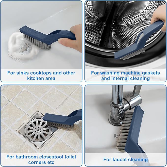 Bristle Brush - Hard Bristle Crevice Cleaning Brush Tools - Image 7