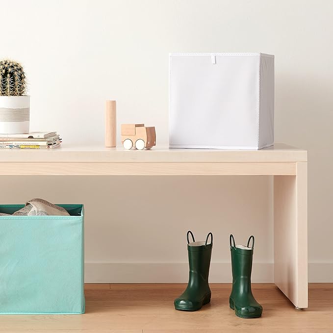 Amazon Basics Cube Organizer Bins, Collapsible Storage Baskets - Image 6
