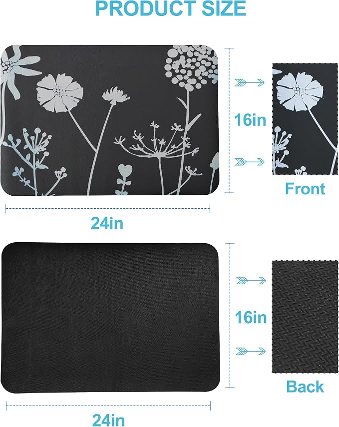 Dish Drying Mat for Kitchen Counter, Hide Stain Anti Absorbent for Kitchen - Image 7