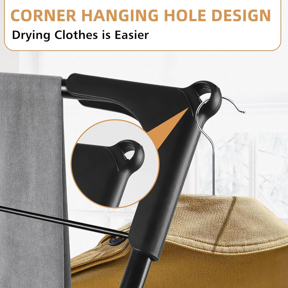 Foldable Clothes Drying Rack Laundry Drying Rack Black