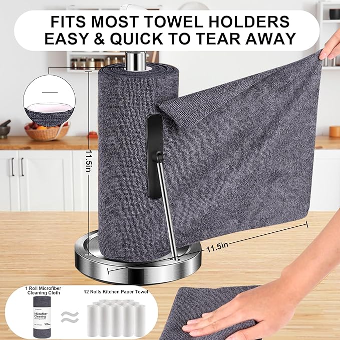 Microfiber Cleaning Cloths Roll, Tear Away Microfiber Towels, Reusable - Image 4