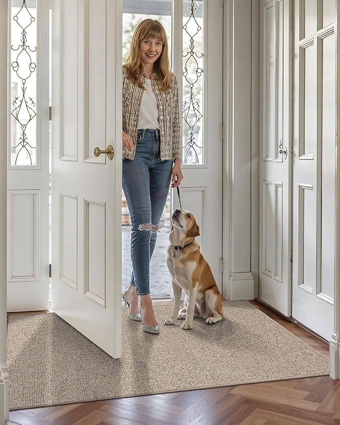 LUMI Indoor Door Mat 17"x30", Ultra Thin Low Profile Non-Slip Doormat - Image 9