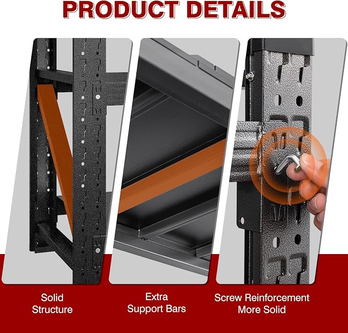 3000LBS Metal Steel Storage Shelves - Image 5