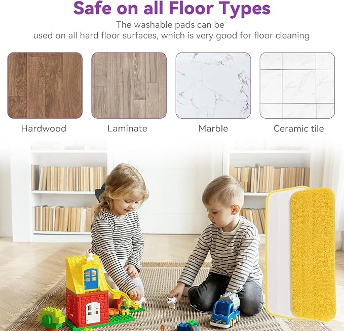 16.5 inch Microfiber Mop Pads for Rubbermaid Reveal Spray Mop and Any 16.5" - Image 5