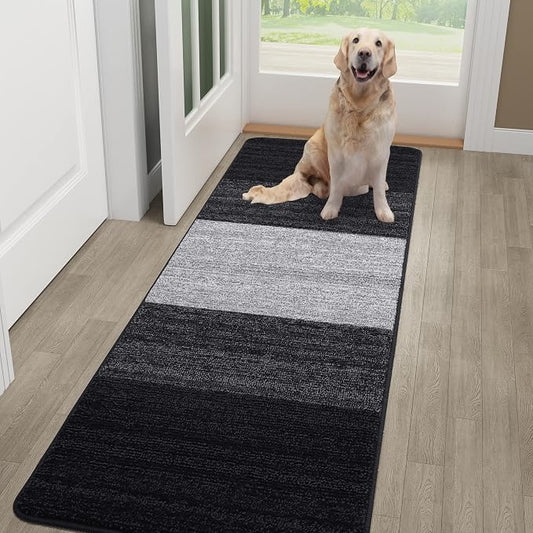 Kitinjoy Indoor Outdoor Door Mat, 59x20 Non-Slip Absorbent Dirt Trapper by Kitinjoy