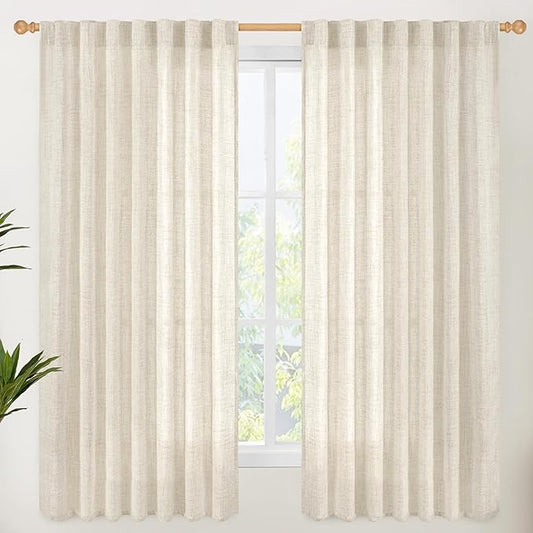 YoungsTex Linen Curtains 60 Inch Wide by YoungsTex