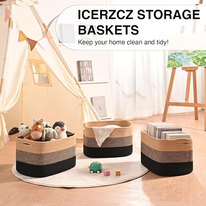 Storage Baskets for Organizing Shelves, Decorative Baskets for Storage - Image 6